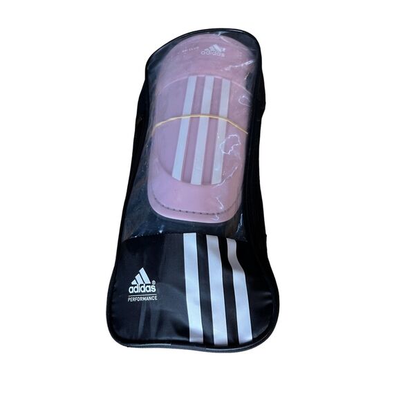 Adidas Adi Club Women's Soccer ShinGuards Size XL - Pink /White with Case - Picture 2 of 4